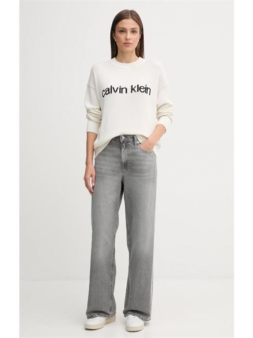 cotton graphic pullover CALVIN KLEIN JEANS | LV047C311GYAS